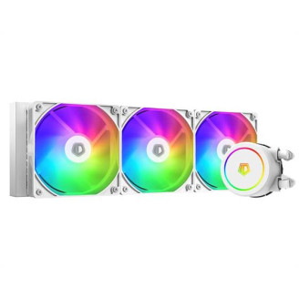 Система водяного охлаждения ID-Cooling FX360 ARGB White, Intel: 2066/2011/1700/1200/1151/1150/1155/1156, AMD: АМ5/АМ4, 397х120х27 мм, 3-pin ARGB/4-pin PWM