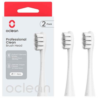 Набор сменных щеток-насадок Oclean P1C10 Brush Head Grey (2шт)