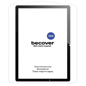 Защитное стекло BeCover 10D для Samsung Galaxy Tab A9 Plus SM-X210/SM-X215/SM-X216 11.0 Black (710586)