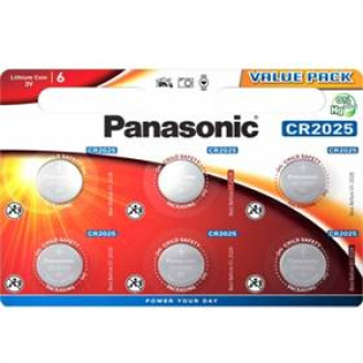 Батарейка Panasonic CR 2025 BL 6шт
