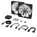 Вентилятор Corsair iCUE Link RX140 RGB PWM Dual Pack (CO-9051020-WW), 140x140x25мм, 4-pin, черный