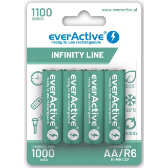 Аккумулятор everActive AA/HR06 Ni-MH 1100mAh BL 4шт