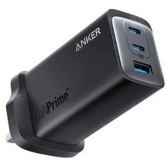 Сетевое зарядное устройство Anker PowerPort 737 GaNPrime 120W, UK Plug, Black (A2148211)