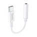 Адаптер Hoco LS30 3.5 мм - USB Type-C (F/M), White (LS30W)