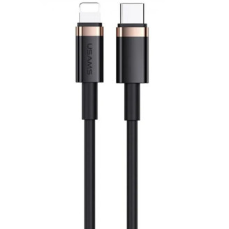 Кабель Usams US-SJ484 USB Type-C - Lightning, 1.2 м, Black (SJ484USB01)