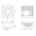 Кулер процессорный ID-Cooling IS-67-XT White, Intel: 1700/1200/1151/1150/1155/1156, AMD: AM5/AM4, 120х120х67 мм, 4-pin