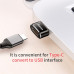 Адаптер Baseus Mini USB Type-C - USB (F/M) Black (CAAOTG-01)