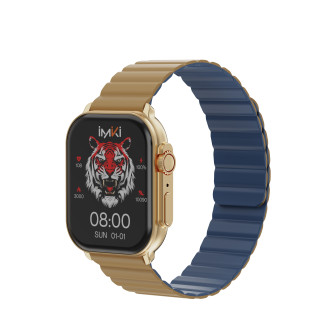 Смарт-часы iMiki SF1 Rose Gold Magnetic Strap, 2.01 (410x502) Super AMOLED сенсорный / Bluetooth 5.2/ до 30 дней / IP68 / 45.8 х 37 х 10.2 мм, 39.8 г / золотые