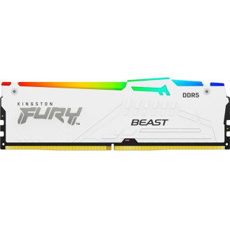 Модуль памяти DDR5 32GB/5200 Kingston Fury Beast White RGB (KF552C36BWE-32)