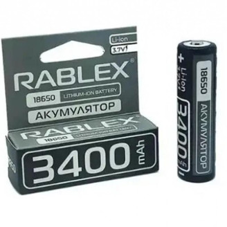 Аккумулятор Rablex 18650 Li-Ion 3400mAh (без защиты)