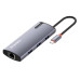 Док-станция СolorWay USB-C 6-в-1 Type C PD 100W/USB3.0х3/USB2.0/RJ45 (CW-HUB03)