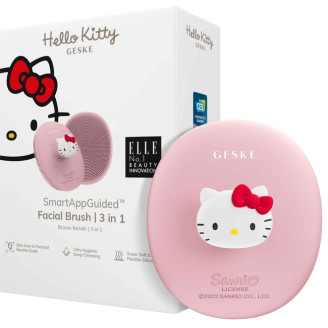 Щетка для лица Geske Facial Brush 3 в 1 by Hello Kitty с держателем Pink (HK000052PI01)