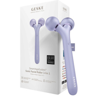 Электронный звуковой ролик для лица Geske Sonic Facial Roller 4 в 1 Purple (GK000040PL01)