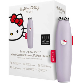 Микротоковая ручка для подтяжки лица Geske MicroCurrent Face-Lift Pen 6 в 1 by Hello Kitty Purple (HK000014PU01)