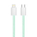 Кабель ColorWay Lightning + USB Type-C (M/M), 3.0 А, 1 м, Green (CW-CBPDCL061-G)