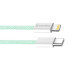 Кабель ColorWay Lightning + USB Type-C (M/M), 3.0 А, 1 м, Green (CW-CBPDCL061-G)