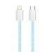 Кабель ColorWay Lightning + USB Type-C (M/M), 3.0 А, 1 м, Blue (CW-CBPDCL061-BL)