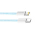 Кабель ColorWay Lightning + USB Type-C (M/M), 3.0 А, 1 м, Blue (CW-CBPDCL061-BL)