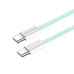 Кабель ColorWay USB Type-C + USB Type-C (M/M), 3.0 А, 1 м, Green (CW-CBPDCC061-G)