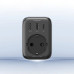 Зарядное устройство Ugreen CD314 30W Outlet Extender (2хUSB-A+USB-C) Black (90613)