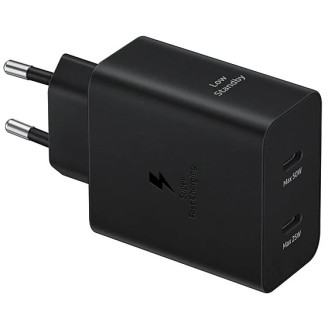 Сетевое зарядное устройство Samsung Power Adapter Type-C Cable 50W Black (EP-T5020XBEGEU)