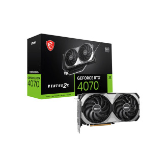 Видеокарта GF RTX 4070 12GB GDDR6 Ventus 2X E1 OC MSI (GeForce RTX 4070 VENTUS 2X E1 12G OC)