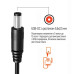 Кабель ColorWay для роутера 12V (USB-DC 5.5х2.5mm) 1 м, Black (CW-CBUD067-BK)