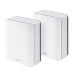 Wi-Fi Mesh система Asus ZenWiFi BT10 2pk White (90IG08Y0-MO3C40) (WiFi7, BE18000, Tri-band, Broadcom, 1x10GE WAN/LAN, 1xGE WAN/LAN, 1x10GE LAN, 1xUSB 3.0, AiMesh, антенны: 8)