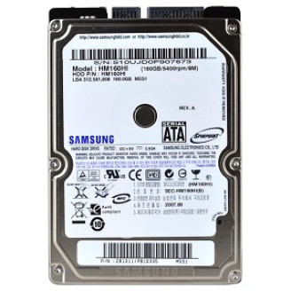 Накопитель HDD 2.5 SATA 160Gb Samsung Spinpoint M5S 8Mb 5400rpm (HM160HI) Refurbished