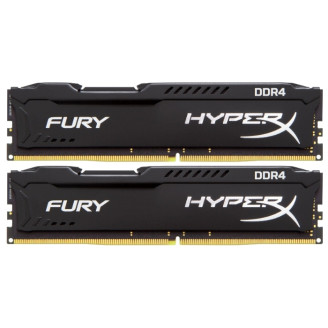 Модуль памяти DDR4 2x4GB/2400 Kingston HyperX FURY Black (HX424C15FBK2/8_bulk) Bulk