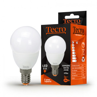 Лампа LED Tecro T-G45-5W-4K-E14 5W 4000K E14