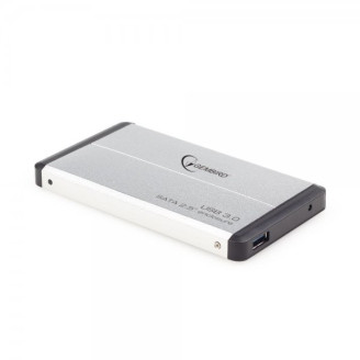 Внешний карман Gembird для подключения SATA HDD 2.5, USB 3.0, Silver (EE2-U3S-2-S)