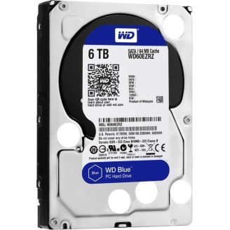 Накопитель HDD SATA 6.0TB WD Blue 5400rpm 64MB (WD60EZRZ)