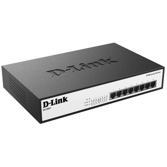 Коммутатор D-Link DES-1008P+ (4*FE, 4*PoE+, 140W Max)