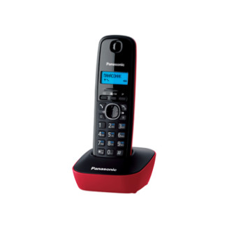 Радиотелефон DECT Panasonic KX-TG1611UAR Black Red