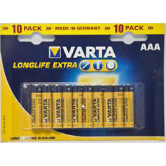 Батарейка Varta Longlife AAA/LR03 BL 10шт