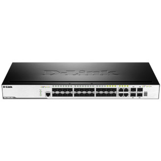 Коммутатор D-Link DGS-3000-28SC (20xSFP 1G, 4x1GE/SFP, 4x10G SFP+,L2)