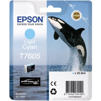 Картридж EPSON (T7605) SureColor SC-P600 (C13T76054010) Light Cyan