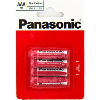 Батарейка Panasonic Red Zink AAA/LR03 BL 4 шт