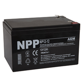 Аккумуляторная батарея NPP 12V 12 AH (NP12-12) AGM