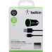 Автомобильное зарядное устройство Belkin USB BoostUp Charger (Lightning сable, USB 2.4A) Black (F8J121bt04-BLK)