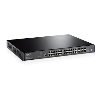 Коммутатор TP-Link T3700G-28TQ (24xGE, 4xSFP combo, 2хSFP+, 1xConsole, L3)