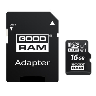 Карта памяти 16GB MICRO CARD class 10 UHS I + adapter GOODRAM SN