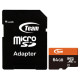 Карта памяти MicroSDXC  64GB UHS-I Team + SD-adapter (TUSDX64GUHS03)