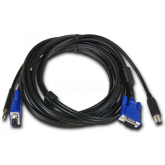 Комплект кабелей D-Link DKVM-CU для KVM-переключателей с USB, 1,8м