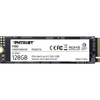 Накопитель SSD  128GB Patriot P300 M.2 2280 PCIe 3.0 x4 NVMe TLC (P300P128GM28)