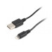 Кабель Cablexpert USB - Lightning (M/M), 1 м, Black (CC-USB2-AMLM-1M)