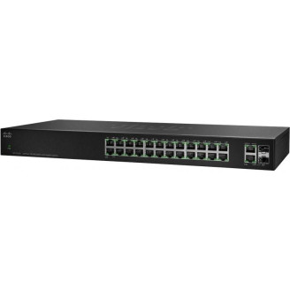 Коммутатор Cisco SB SF112-24 24-Port 10/100 Switch with Gigabit Uplinks (SF112-24-EU  )