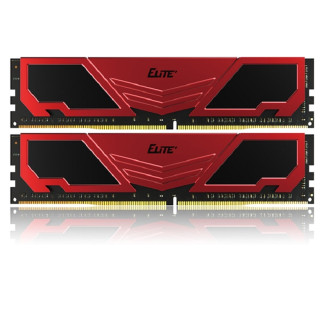Модуль памяти DDR4 2x4GB/3200 Team Elite Plus Red/Black (TPRD48G3200HC22DC01)