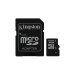 Карта памяти MicroSDHC  32GB Class 4 Kingston + SD-adapter (SDC4/32GB)